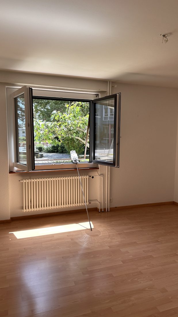 Salon nettoyé après un état des lieux de fin de bail